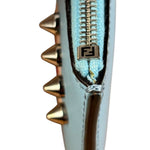 Fendi Monsters Blue Leather Key Wallet