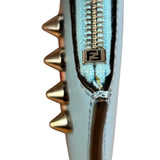 Fendi Monsters Blue Leather Key Wallet