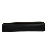 Burberry Black Leather Zip Clutch Pouch
