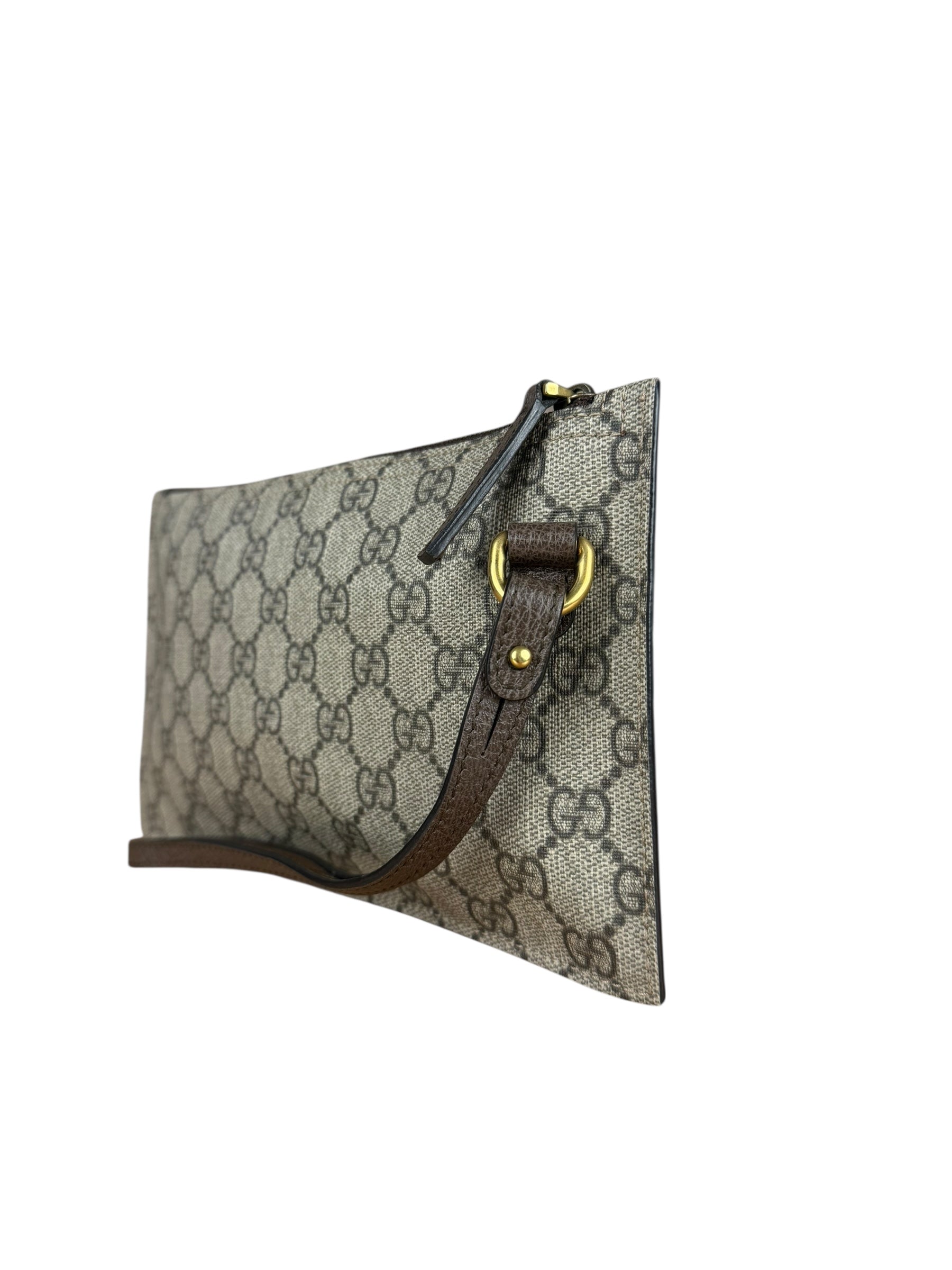 Gucci GG Supreme Flat Wristlet