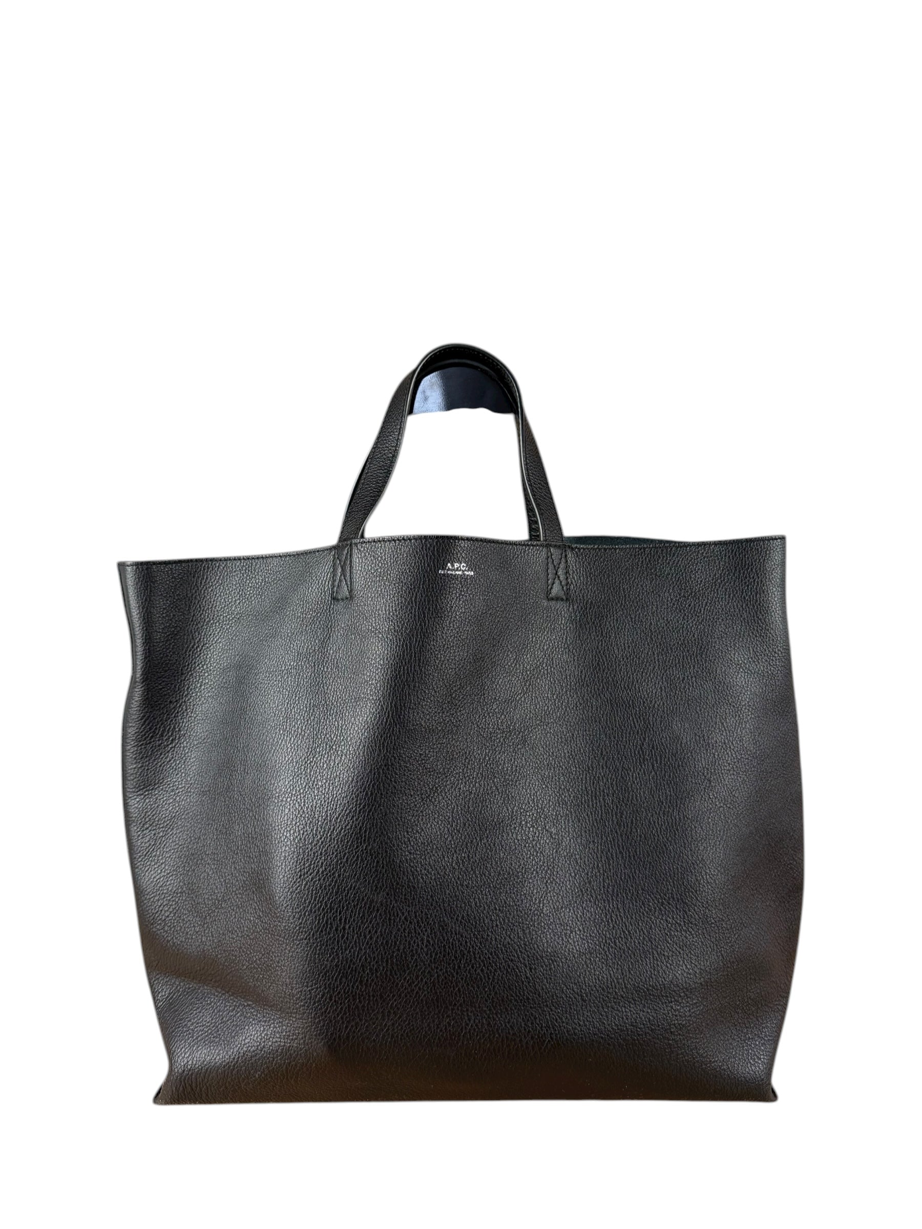 A.P.C. Leather Tote Black