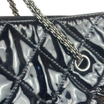 Chanel Black Patent Leather 2.55 Reissue Tote Bag 2010