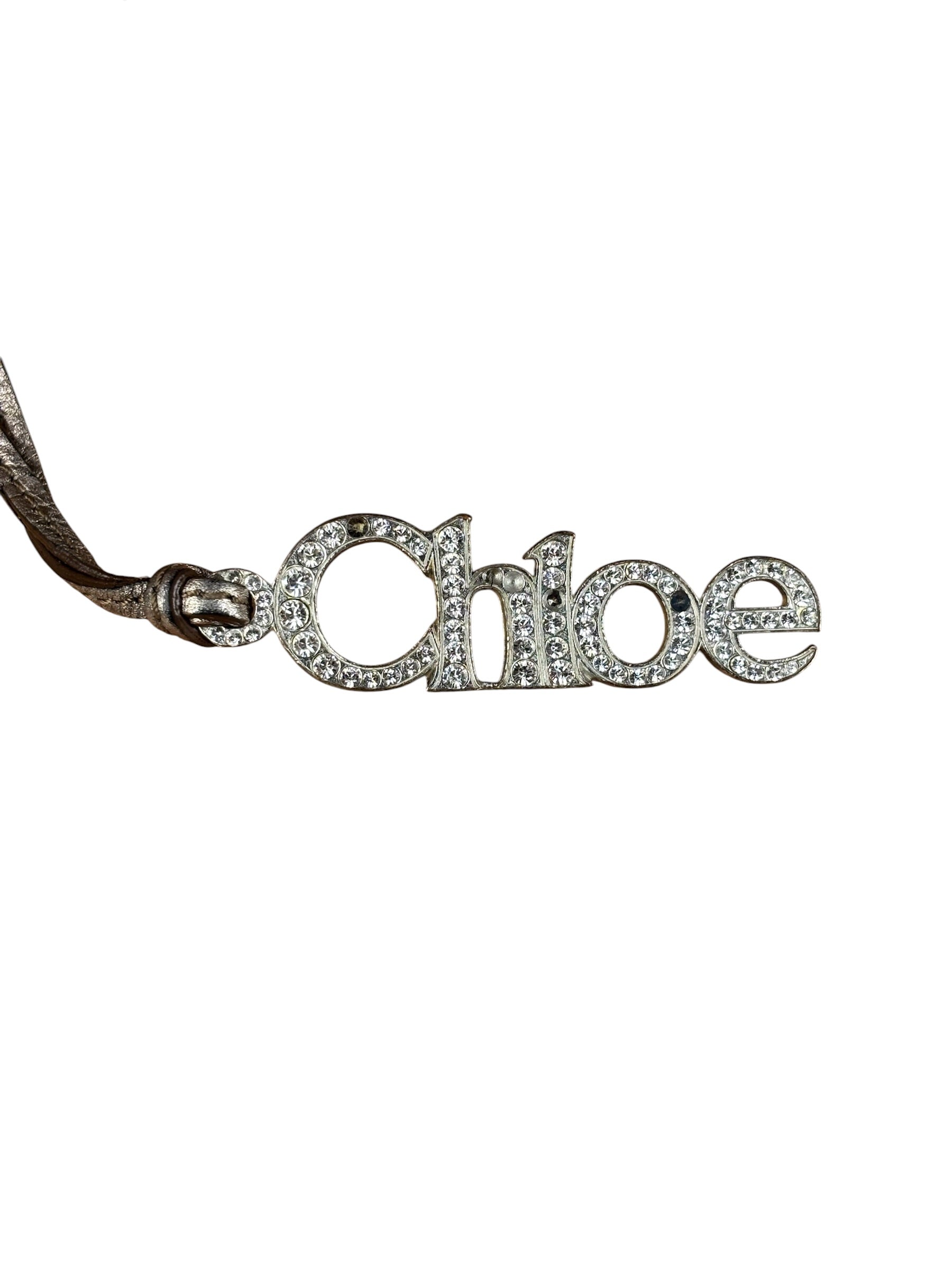 Chloe Vintage Metalic Gold Paddington Handbag