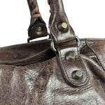 Balenciaga Brown Leather Medium Le City Two-Way Bag
