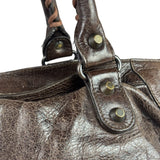 Balenciaga Brown Leather Medium Le City Two-Way Bag