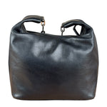 Gucci Black Leather Chain Hobo Bag