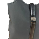 Ferragamo Vintage Black Leather Lined Shoulder Tote