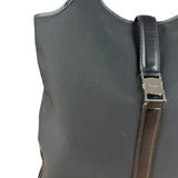 Ferragamo Vintage Black Leather Lined Shoulder Tote