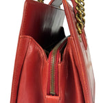 Chanel Red Leather Large Jetsetter Boy 2Way Handbag 2011