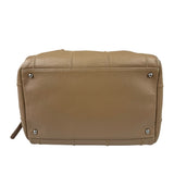 Chanel Beige Leather Chocolate Bar Bowler Bag 2004