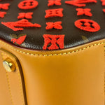 Louis Vuitton Red Tuffetage Cube Monogram Deauville