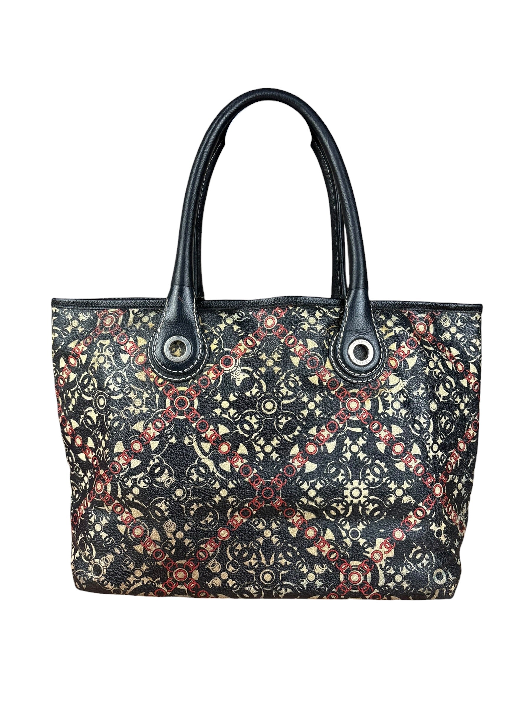 Chanel Multicolor CC Optic Coco Tote 2006