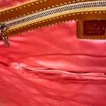 Fendi Raffia Crochet Baguette