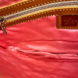 Fendi Raffia Crochet Baguette