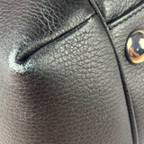 Gucci Red/Black Leather Trim GG Full Moon Tote