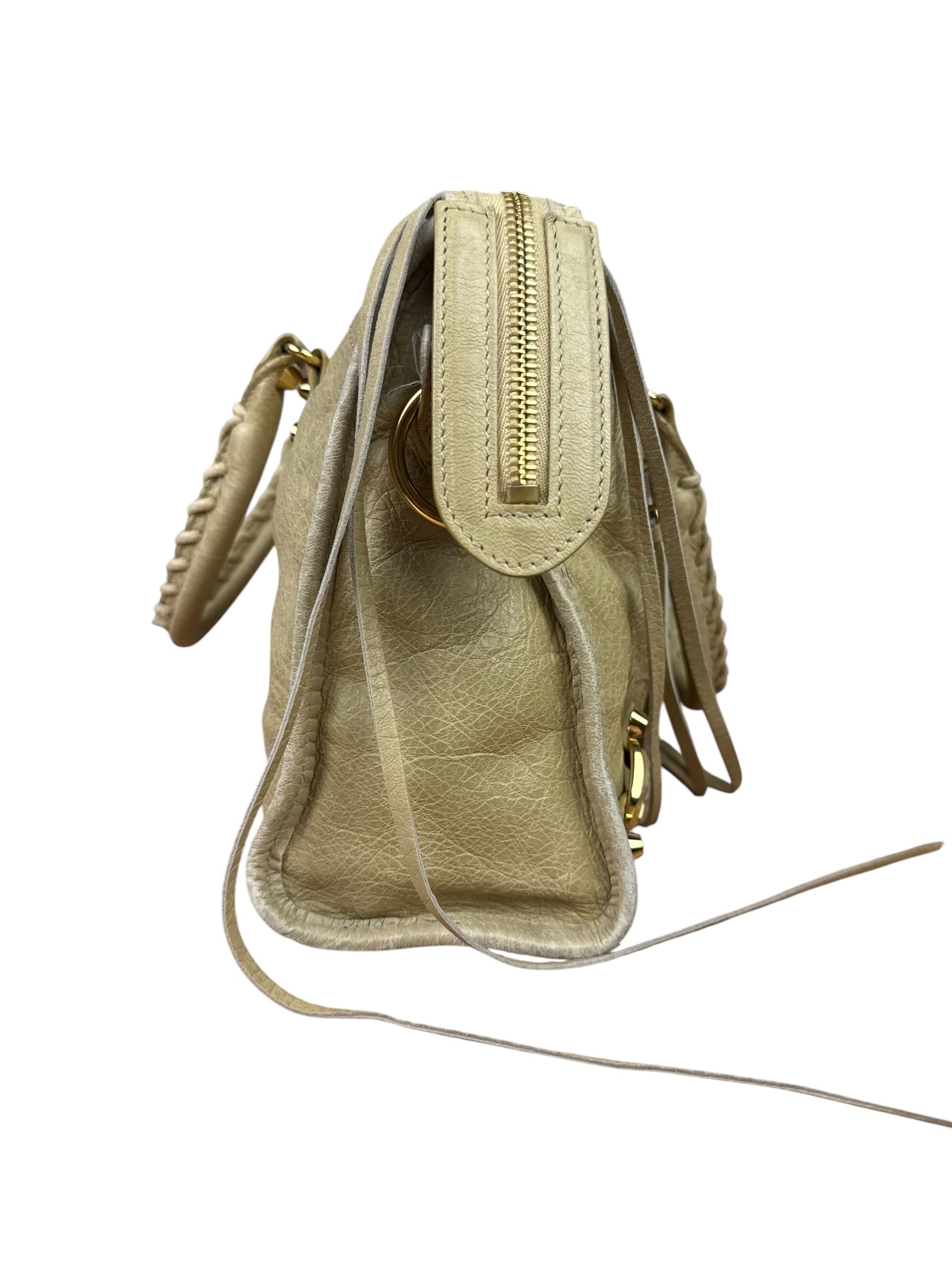 Balenciaga Beige Leather Le City Small Two-Way Bag