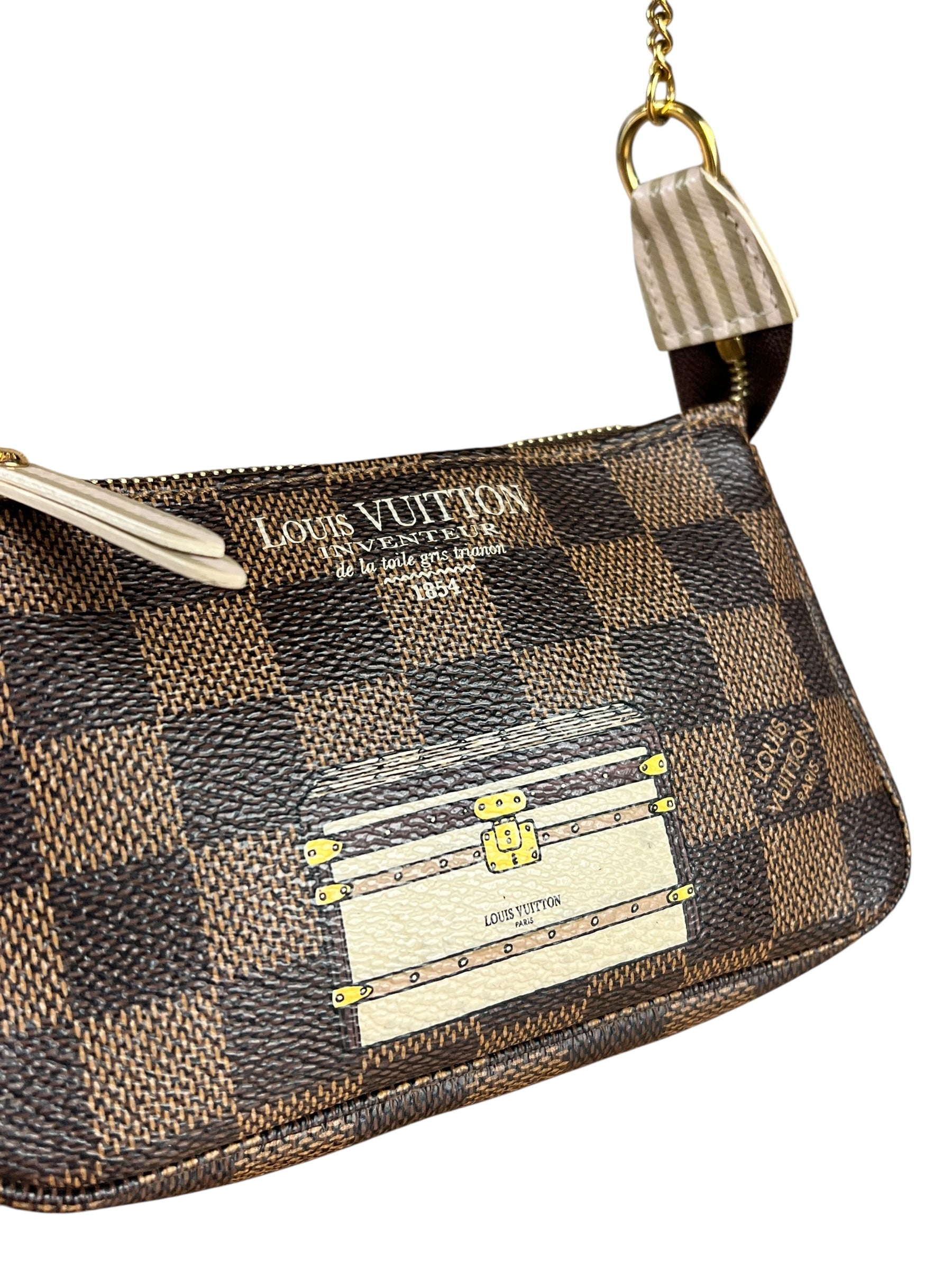 Louis Vuitton Damier Trunks and Locks Mini Pochette