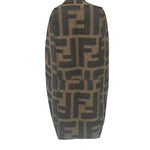 Fendi Leather Trim Zucca Pochette
