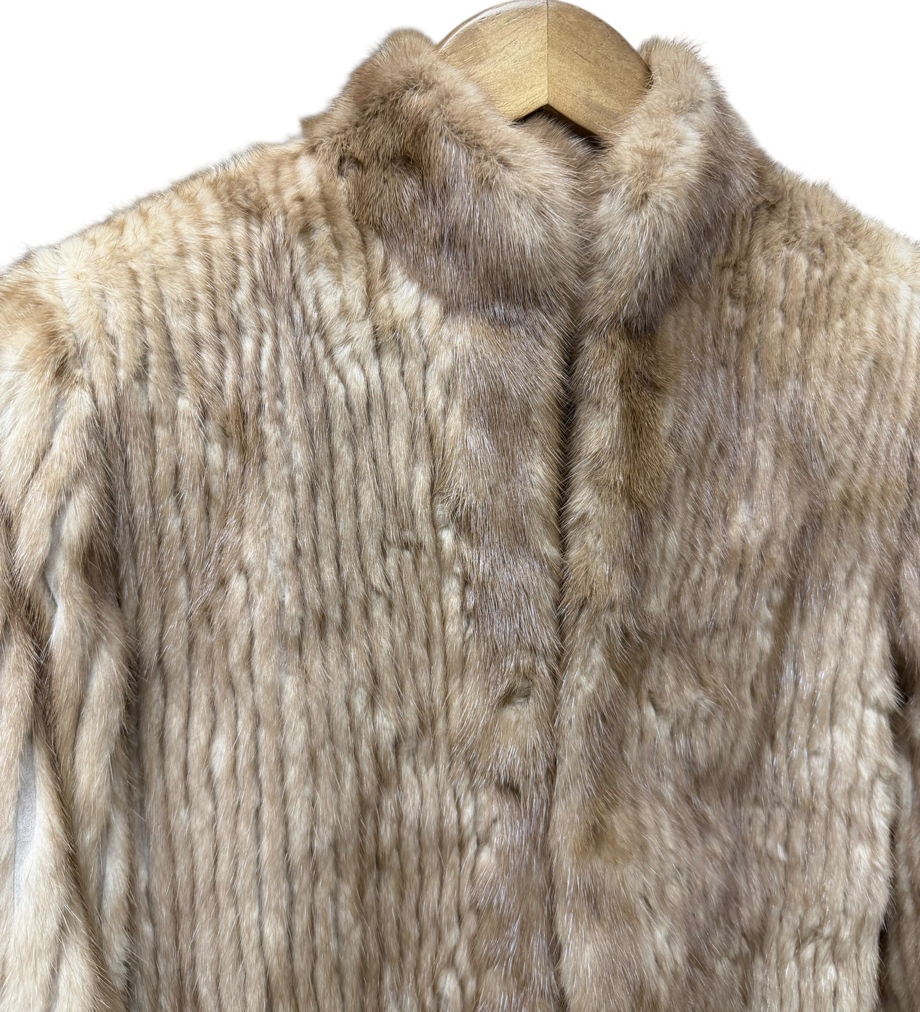Vintage Light Brown Lined Mink Fur Coat