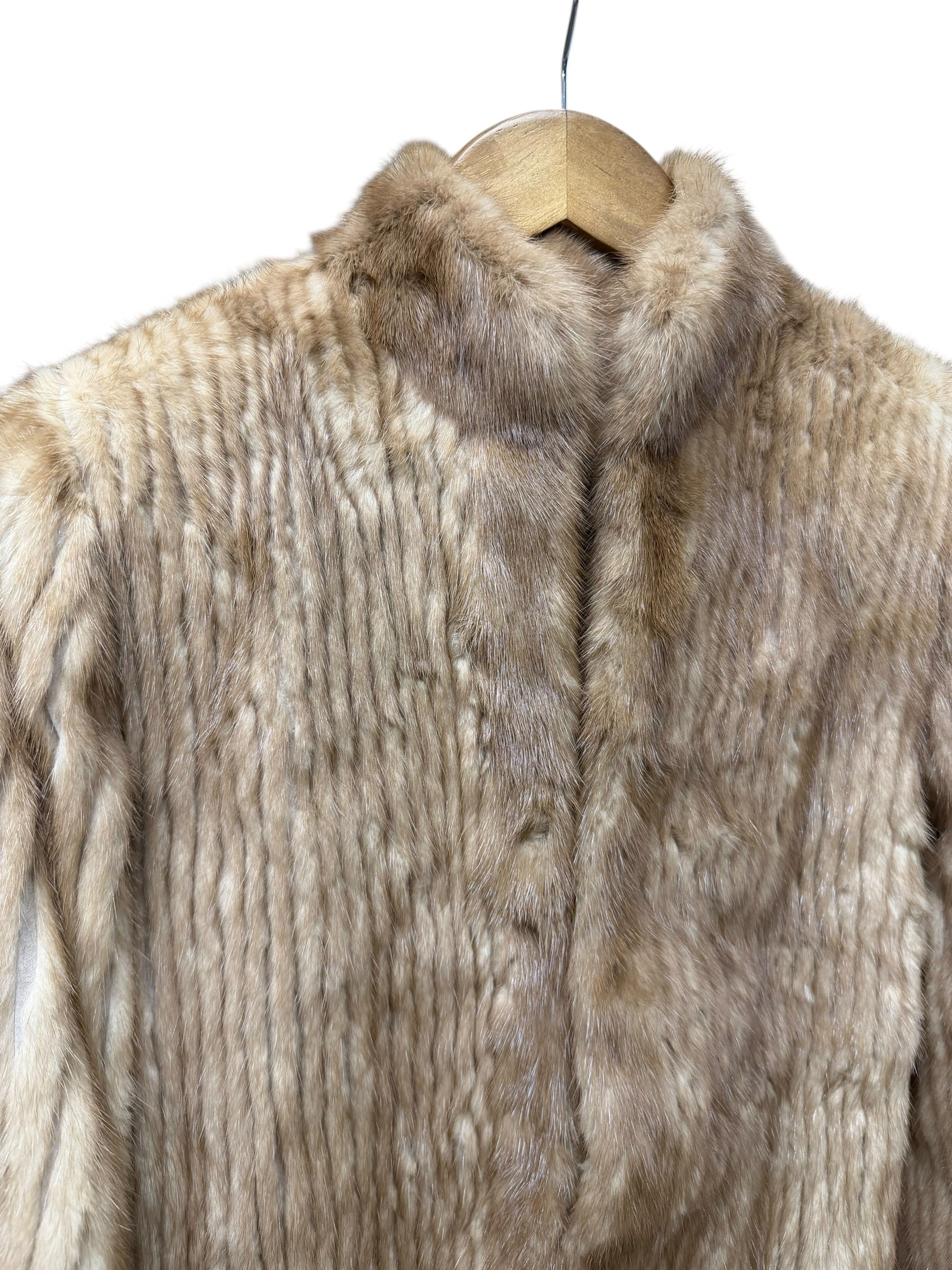 Vintage Light Brown Lined Mink Fur Coat