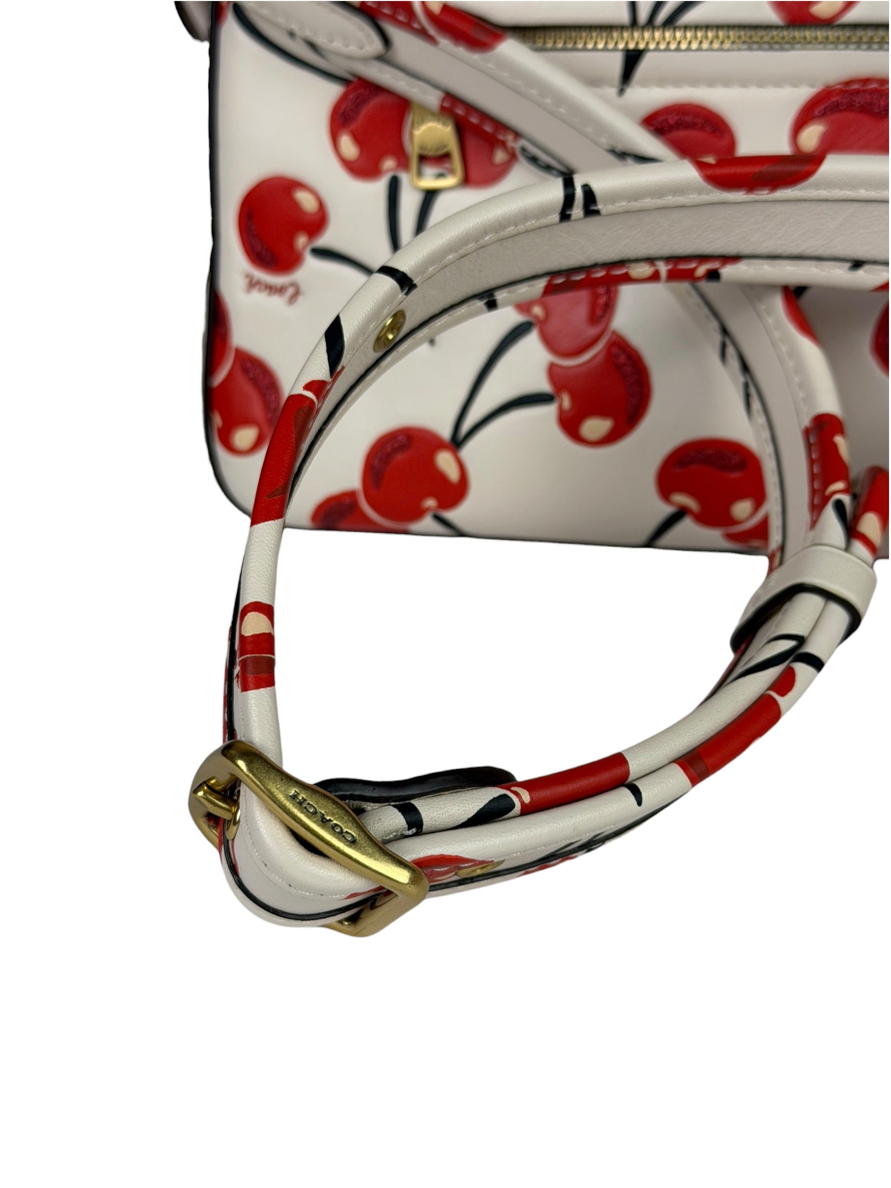 Coach Soft Tabby Shoulder Bag With Cherry Print