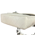 Chanel Classique White Quilted Leather Flap Bag 2001