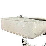 Chanel Classique White Quilted Leather Flap Bag 2001