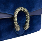 Gucci Blue Velvet Mini Dionysus Chain Bag