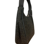 Prada Vintage Dark Grey Wool Pochette