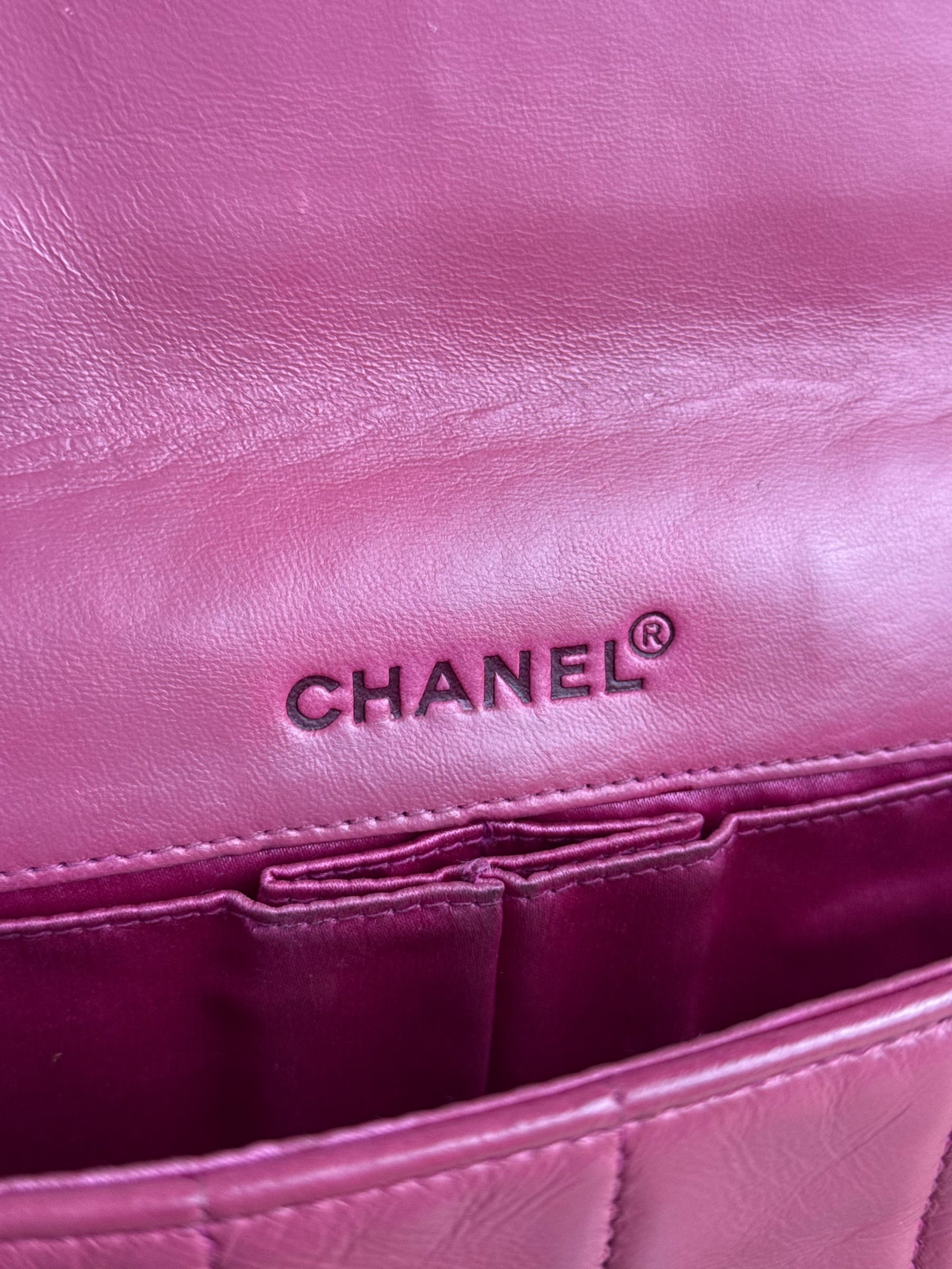 Chanel Pink CC 2002 Chocolate Bar Chain Flap
