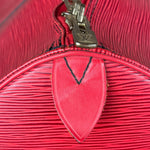 Louis Vuitton Red Epi Keepall Duffel Hand Bag