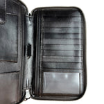 Gucci Diamante Leather Zippy Top Handle Organizer