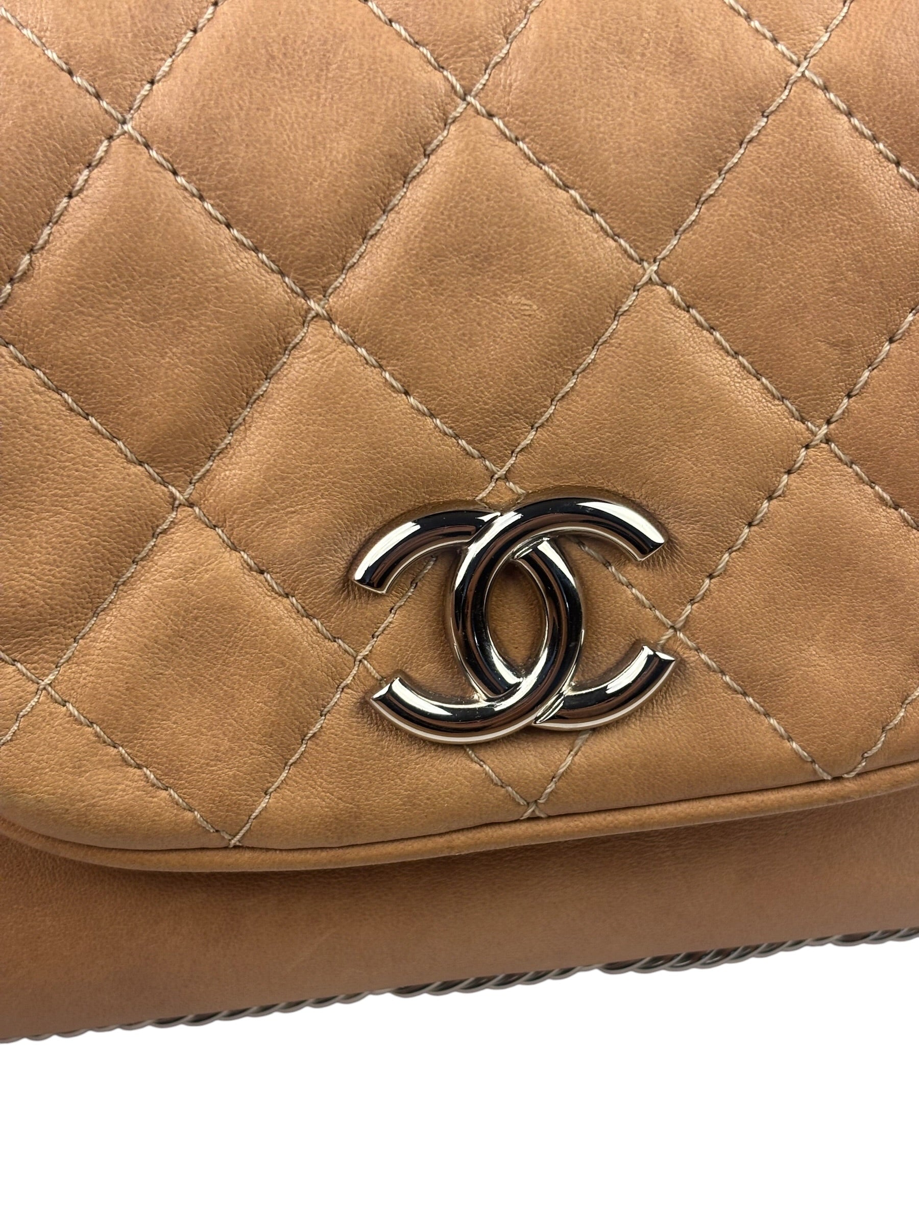 Chanel Beige Bijoux Accordion Flap Bag 2008