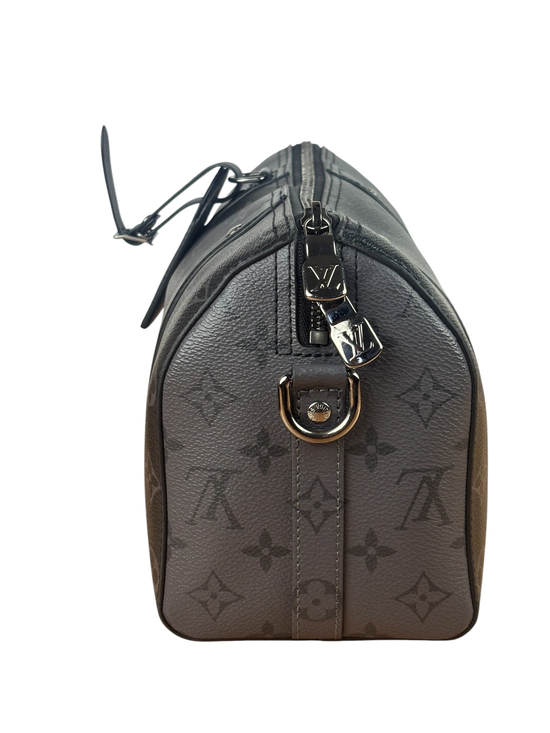 Louis Vuitton Black/Grey Monogram Eclipse City Keepall