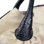 Fendi Off-White Grained Leather Spy Shoulder Bag