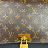 Louis Vuitton Black Leather/ Monogram Marignan 2Way Bag