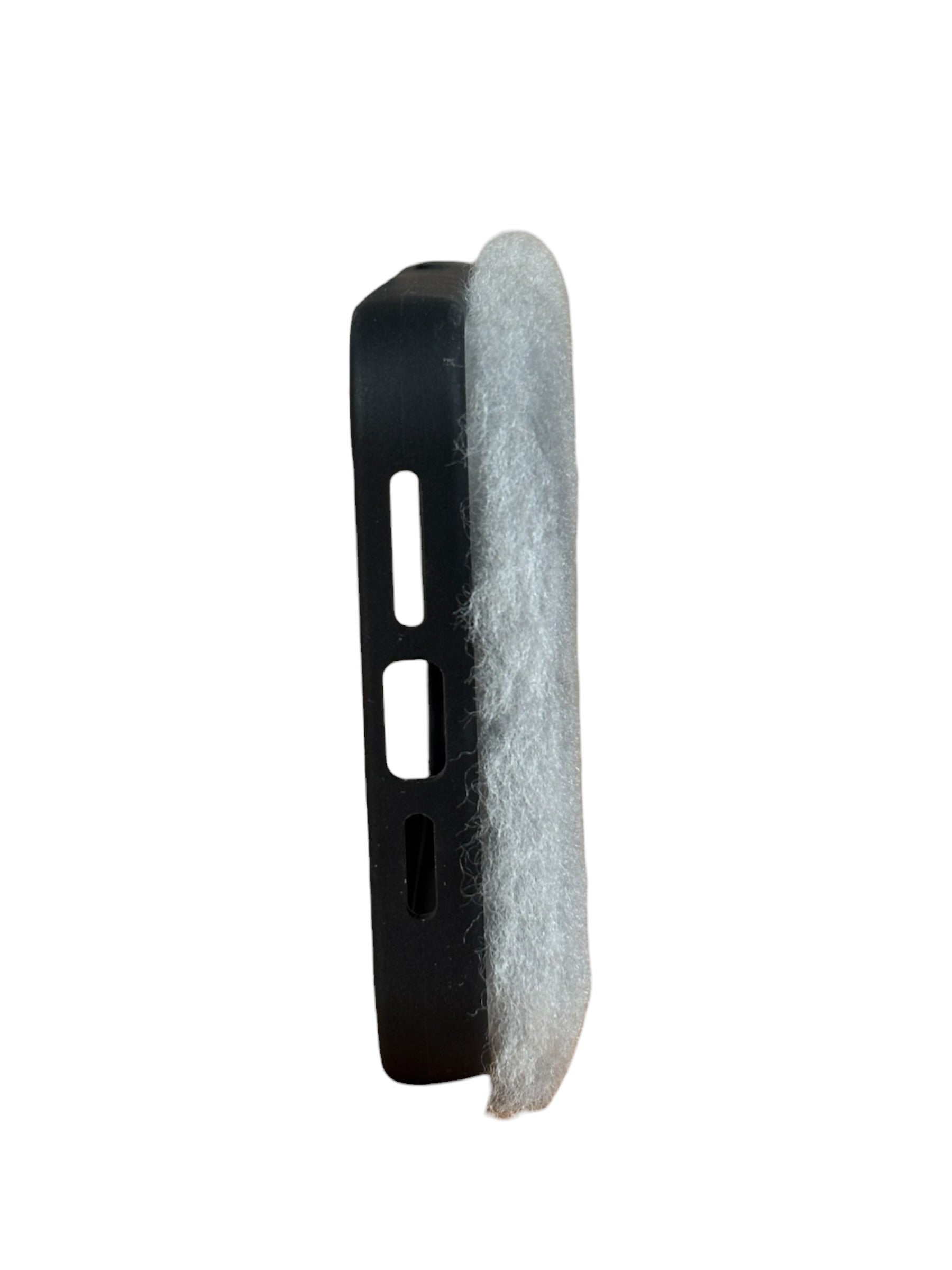 Prada Grey Fur Logo iPhone 16 Case