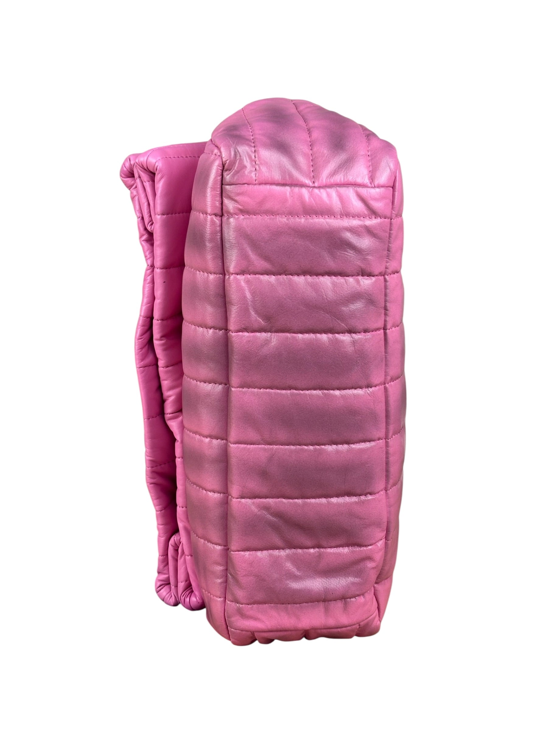 Balenciaga Pink Quilted Leather Chain Shoulder Bag