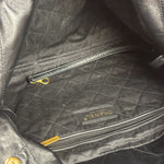 Chanel Black Quilted Leather 22 Chain Hobo Bag 2021