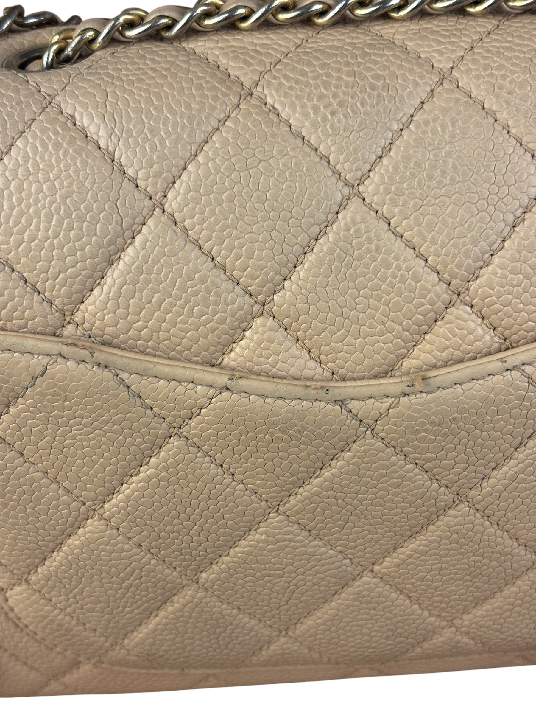 Chanel Beige Caviar S Filigree Flap 2016