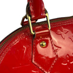 Louis Vuitton Red Vernis Alma BB Handbag