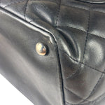 Chanel Black Quilted Leather CC Cambon Ligne Tote 2000s
