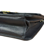 Chanel Black Diamond Stitch Lambskin Square Flap 1988