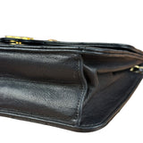Chanel Black Diamond Stitch Lambskin Square Flap 1988