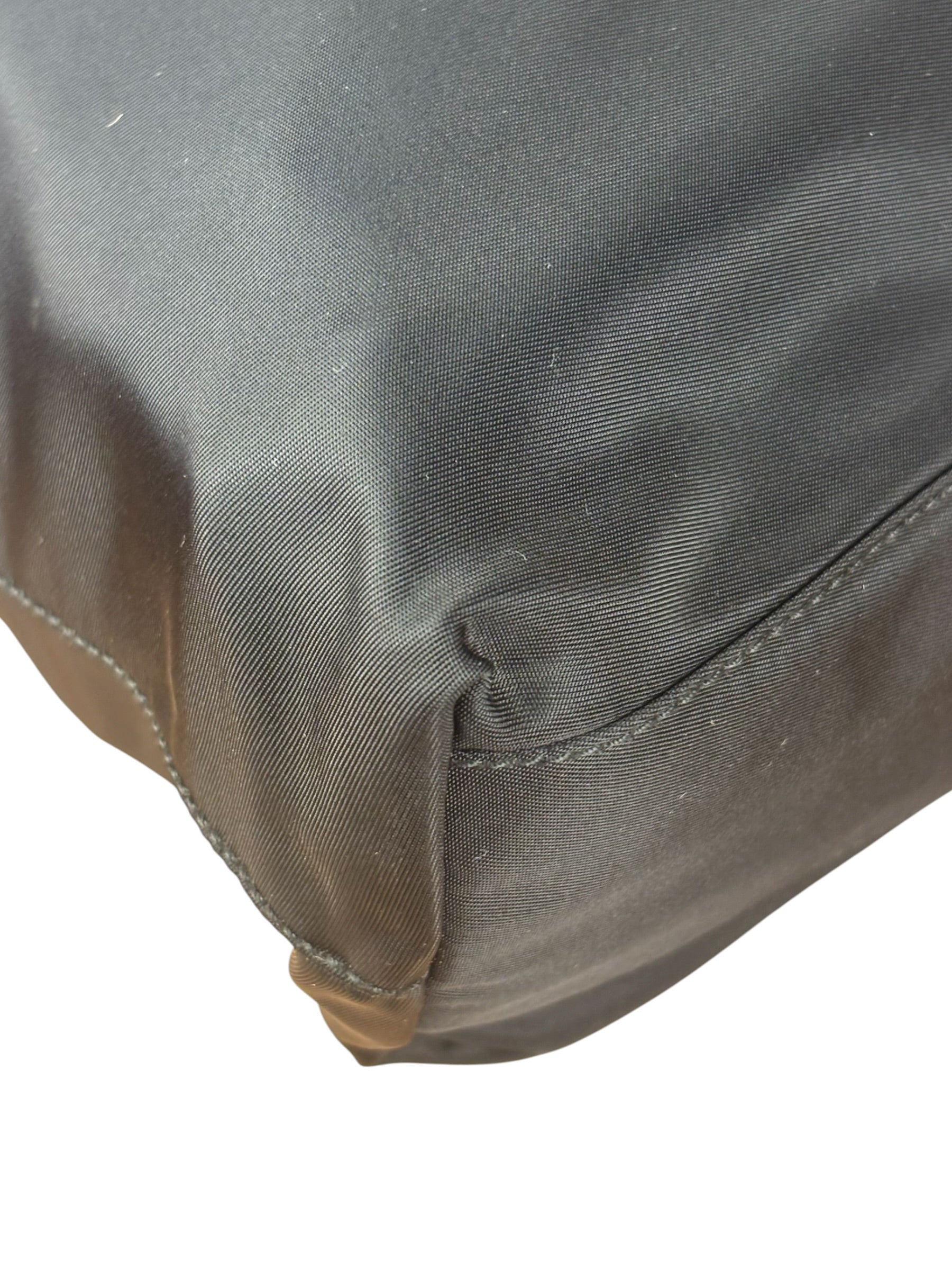 Prada Vintage Black Nylon Shoulder Tote