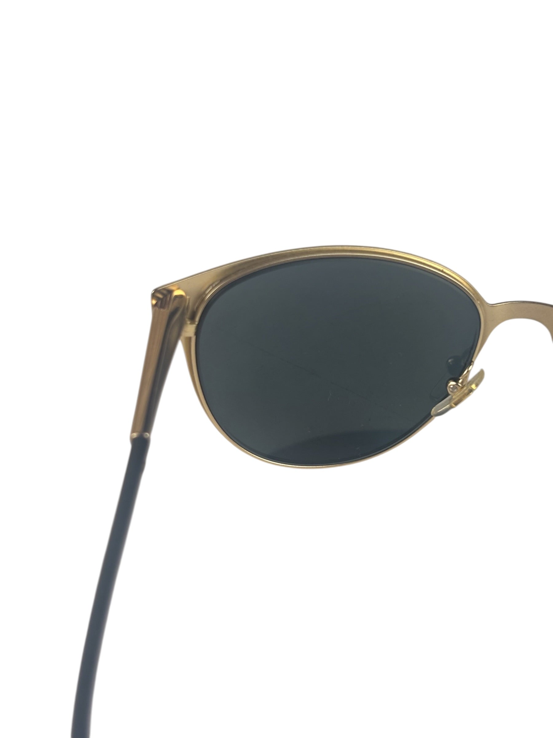 Versace MOD 2158 Black/Gold Mirrored Sunglasses