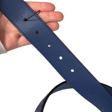 Gucci Navy Monogram GG Belt