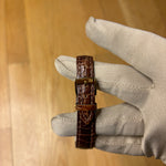 Cartier Must De Vendome Brown Leather Strap