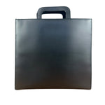 Gucci Grey Leather Retractable Top Handle Square 2-Way Satchel Bag