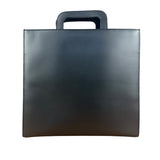 Gucci Grey Leather Retractable Top Handle Square 2-Way Satchel Bag